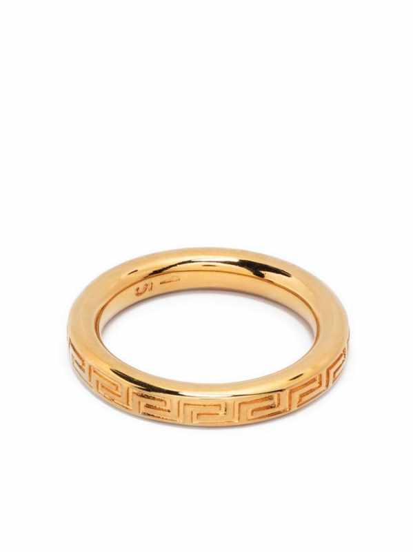 Greek Key band ring