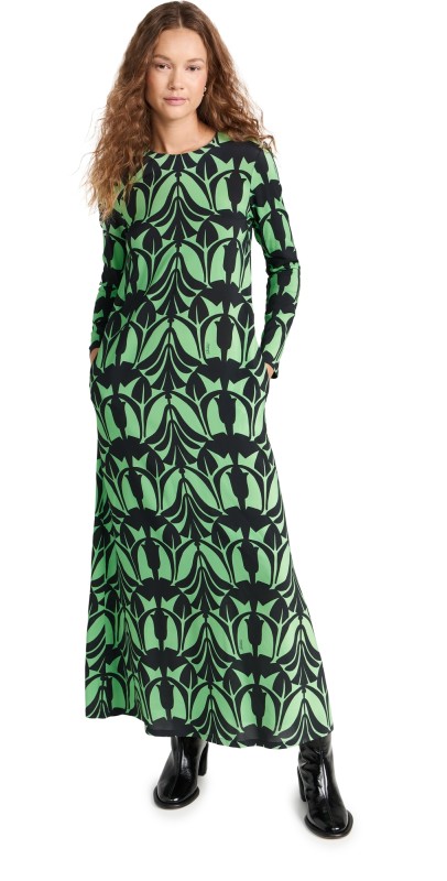 La DoubleJ Long Sleeve Swing Dress Papyrus