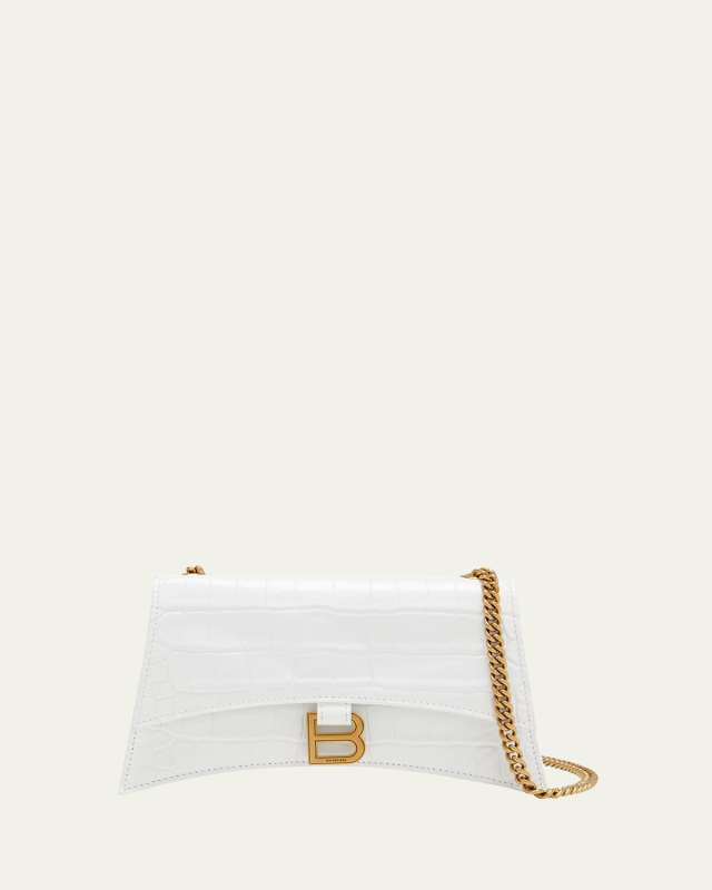 Crush Croc-Embossed Wallet on Chain