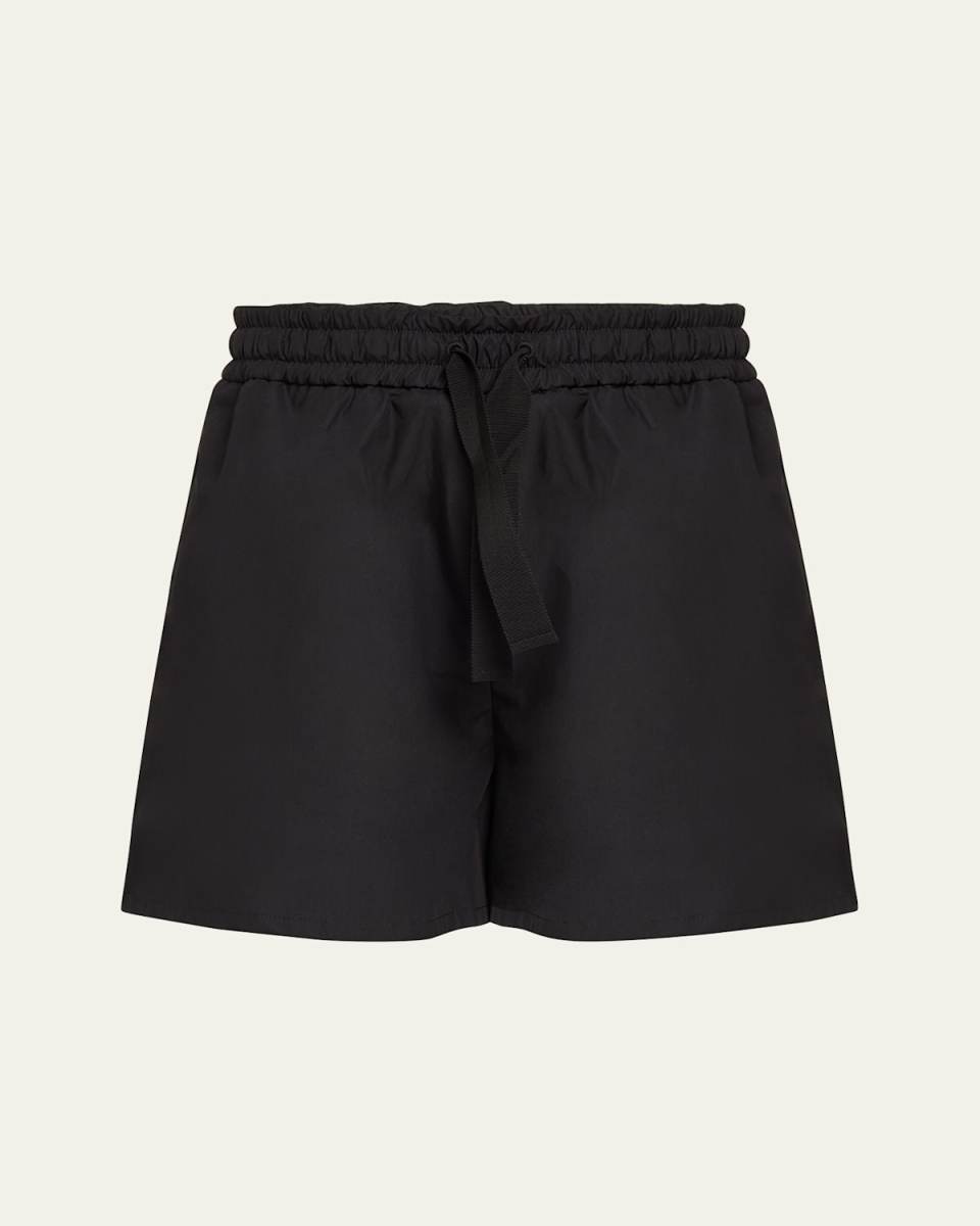 Long Drawstring Cotton Shorts