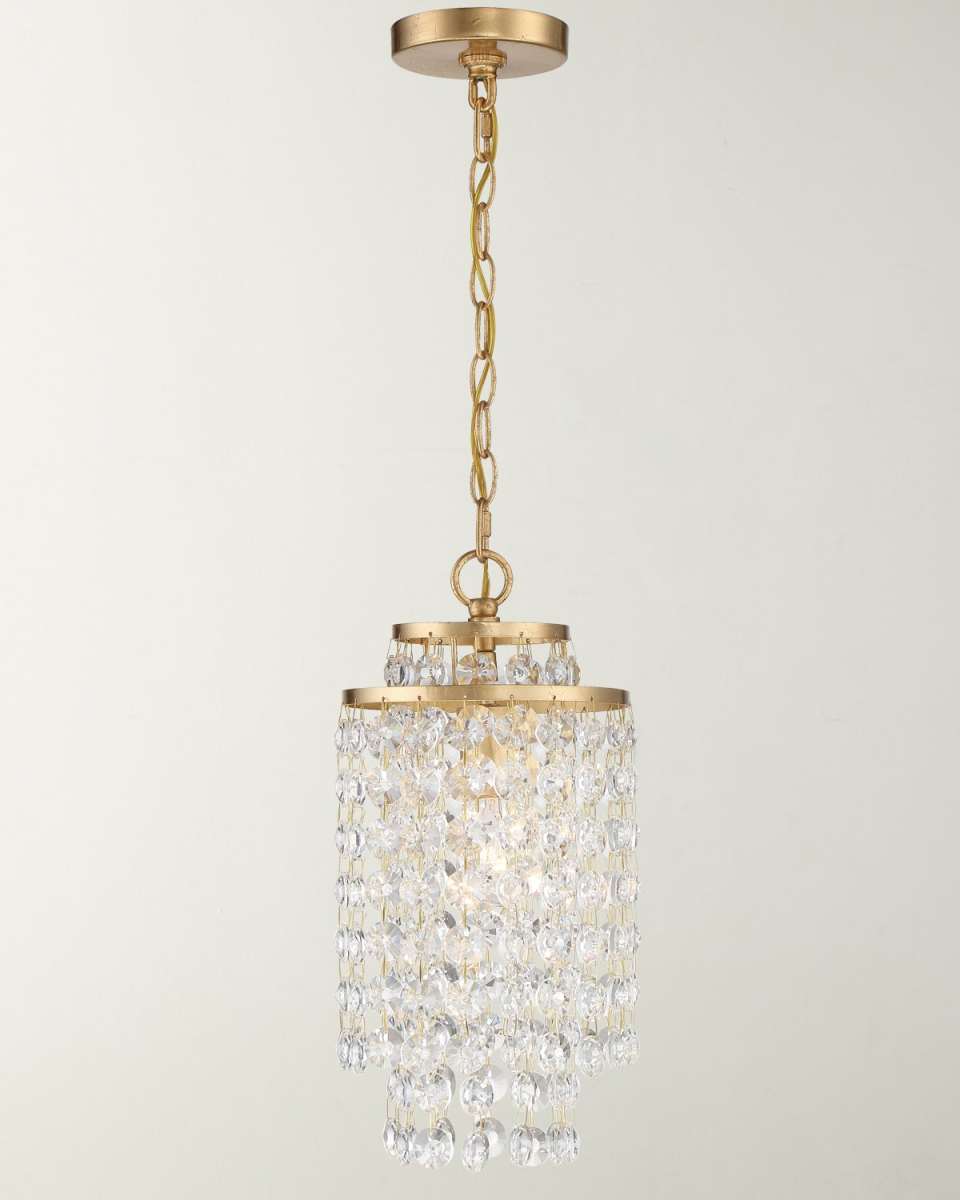 Gabrielle 1-Light Antique Gold Pendant