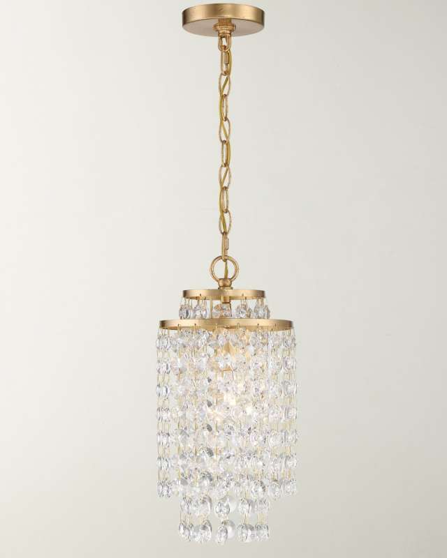 Gabrielle 1-Light Antique Gold Pendant
