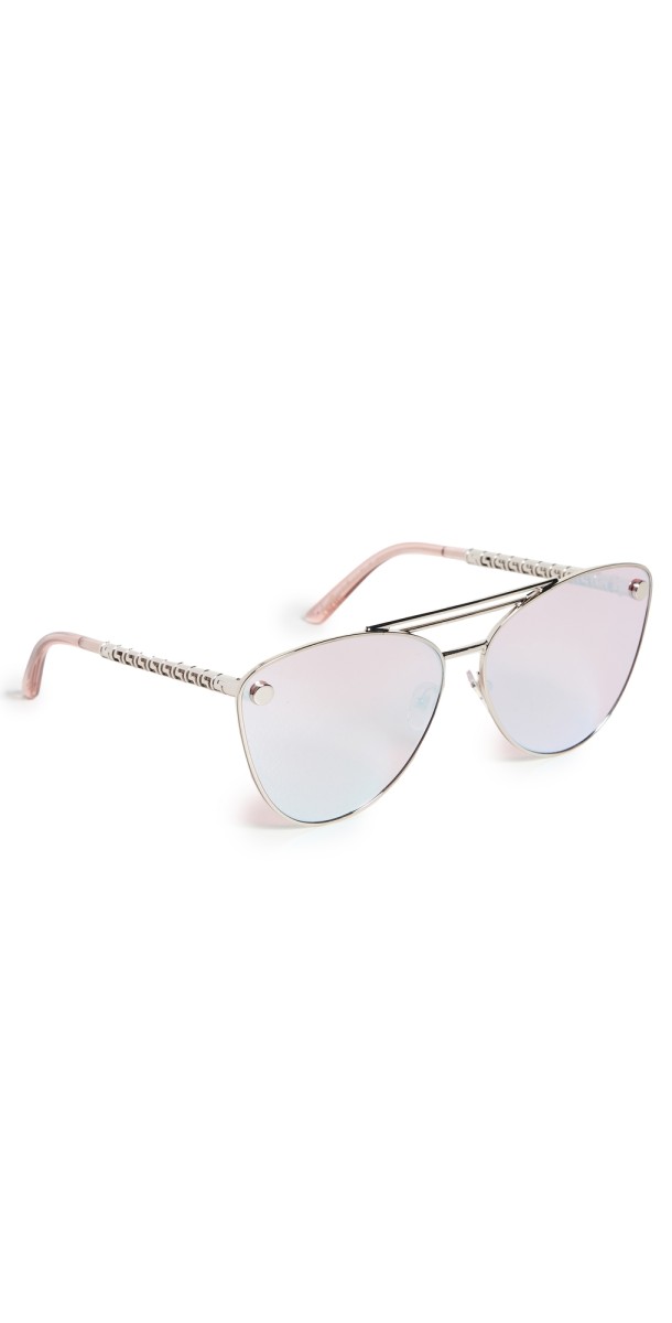 Versace Cat Eye Sunglasses Silver