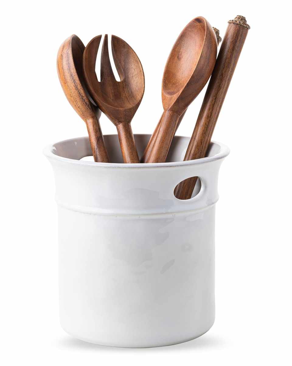 Puro Utensil Crock - Whitewash