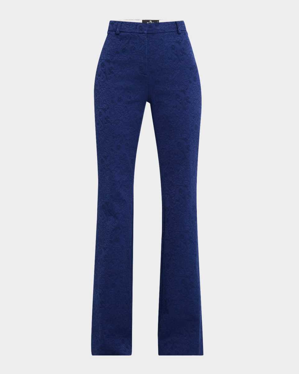 Jacquard Flared Trousers