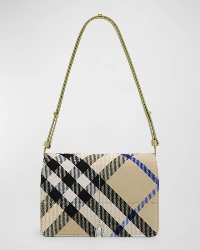 Snip Check Jacquard Shoulder Bag