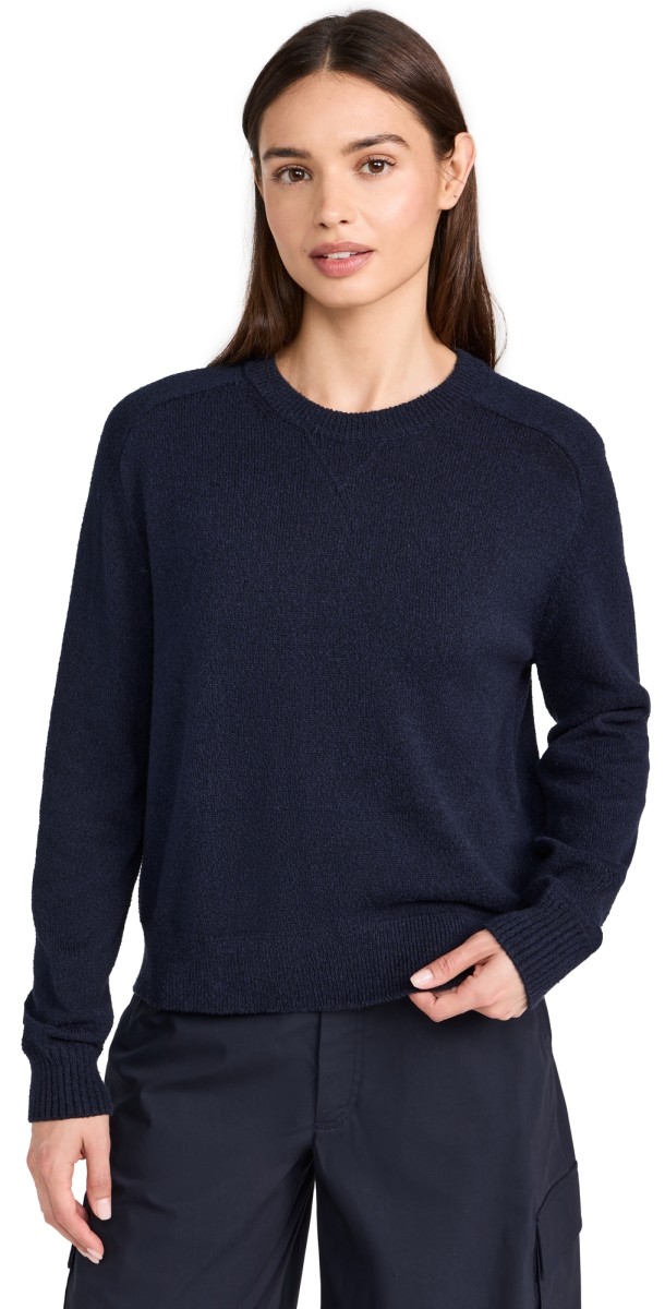 Theory Cropped Pullover Navy/Navy