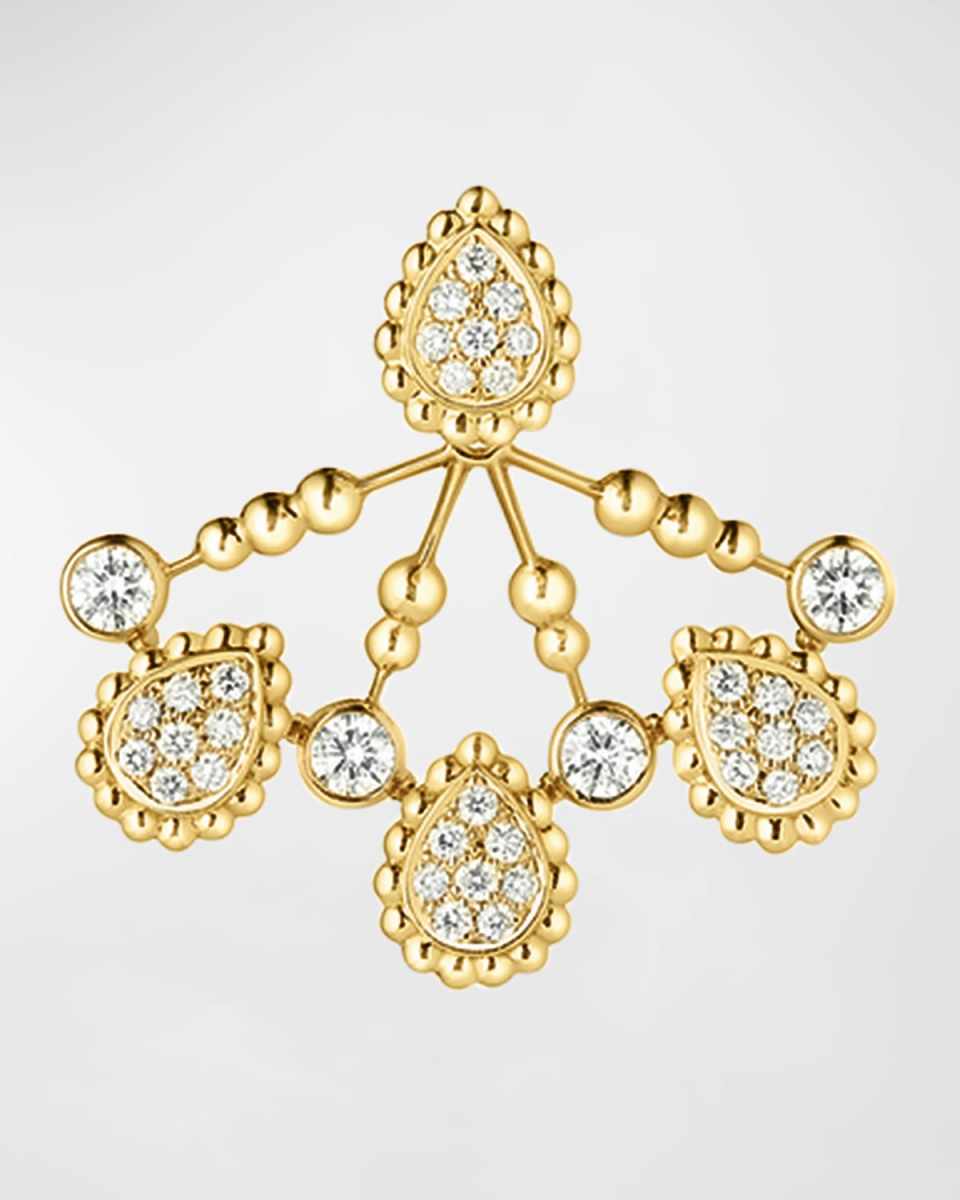 Serpent Boheme 18K Yellow Gold Motif Diamond Single Earring