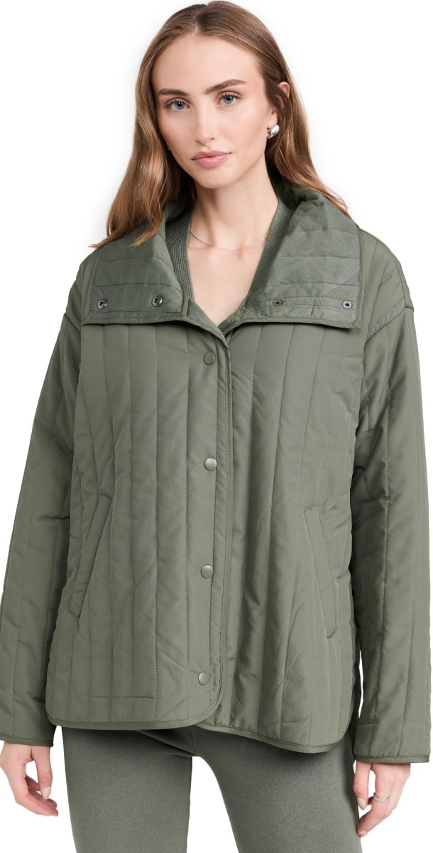 Splendid Splendid x Cella Jane Quilted Jacket Olive