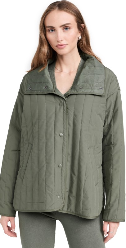 Splendid Splendid x Cella Jane Quilted Jacket Olive