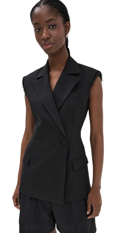 Róhe Sleeveless Blazer Noir