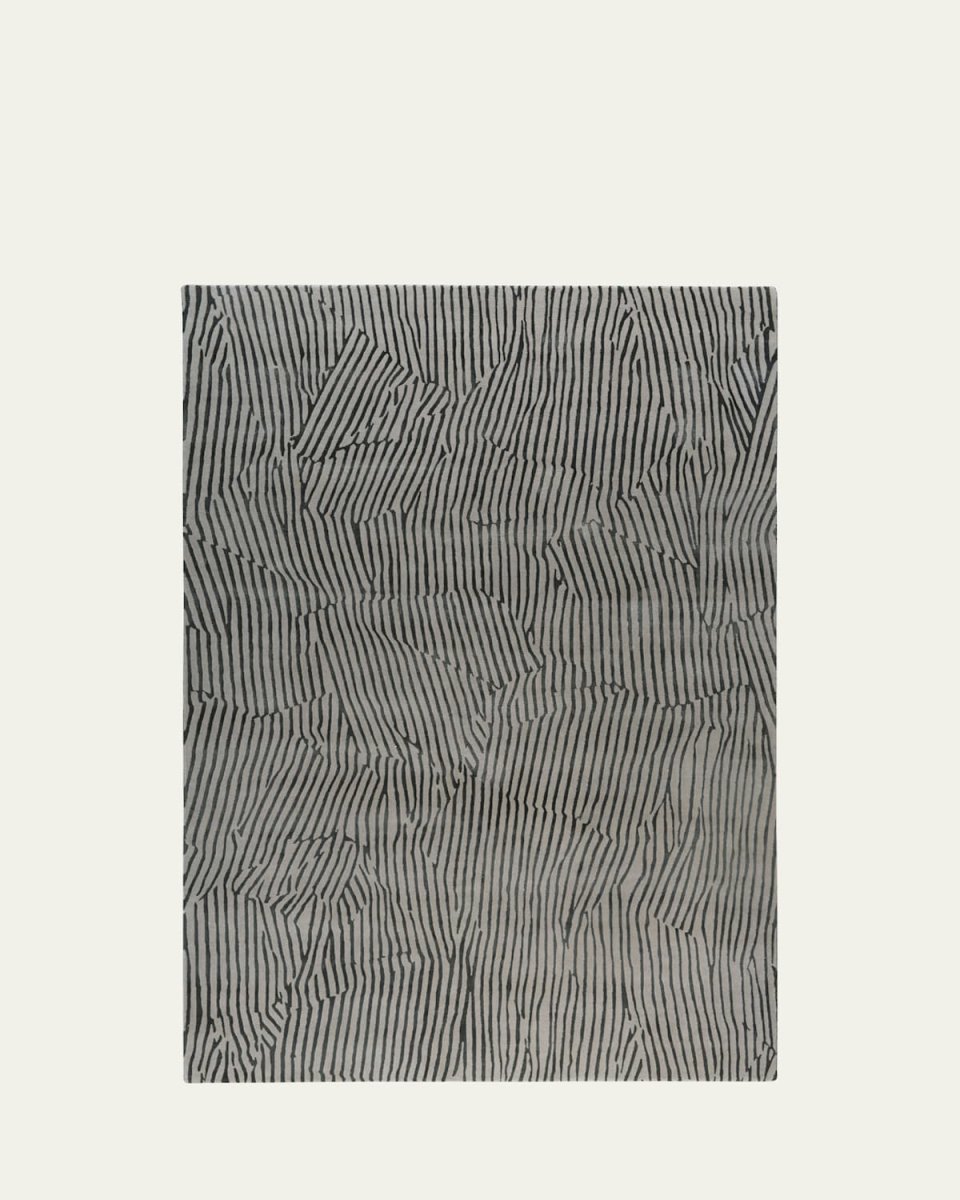 Avant Graphite Hand-Knotted Rug, 9' x 12'