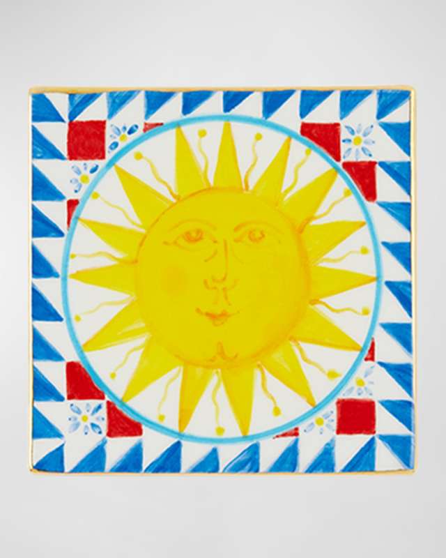 Carretto Square Ceramic Medium Coaster