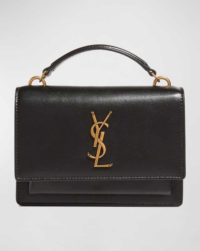 Sunset Medium YSL Top-Handle Crossbody Bag in Smooth Leather