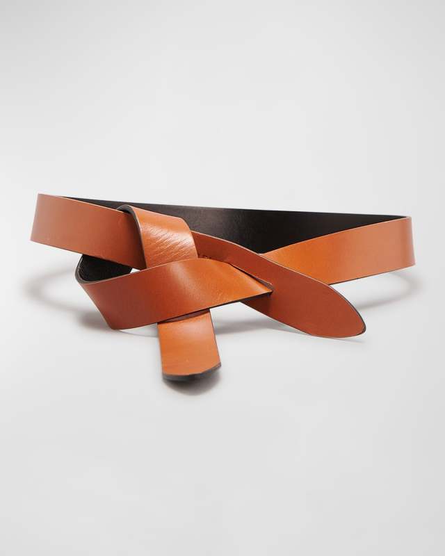 Lecce Leather Pull-Through Belt
