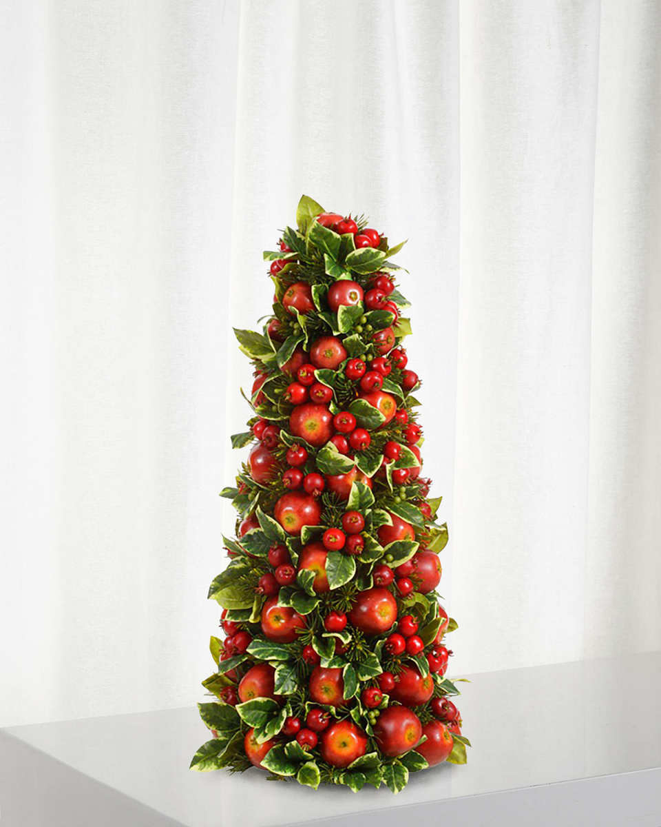 30" Cone Apple Berry Christmas Decoration