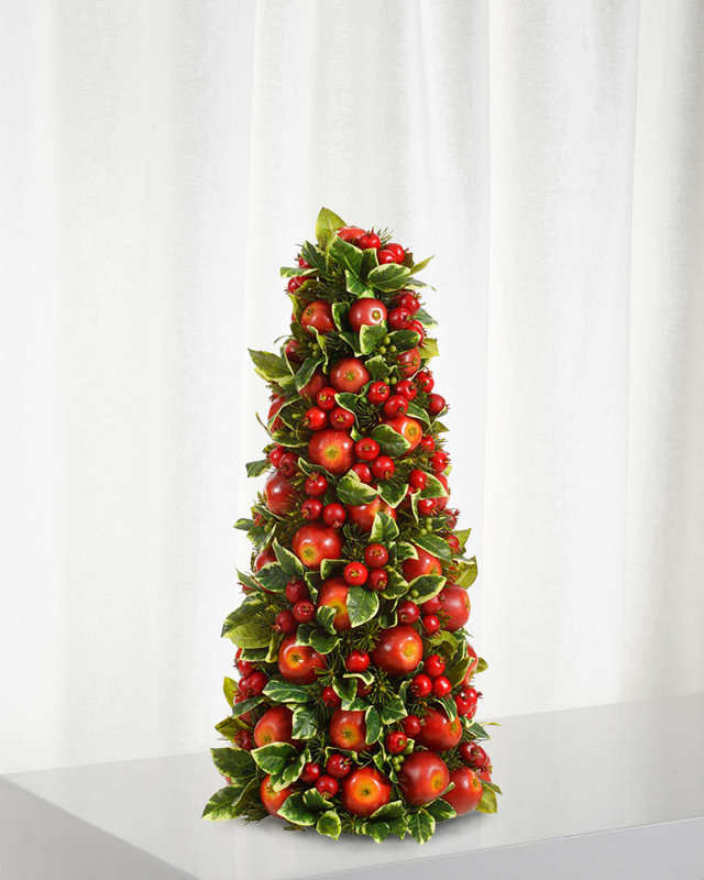 30" Cone Apple Berry Christmas Decoration