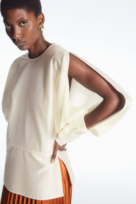 COS OPEN-SLEEVE BLOUSE