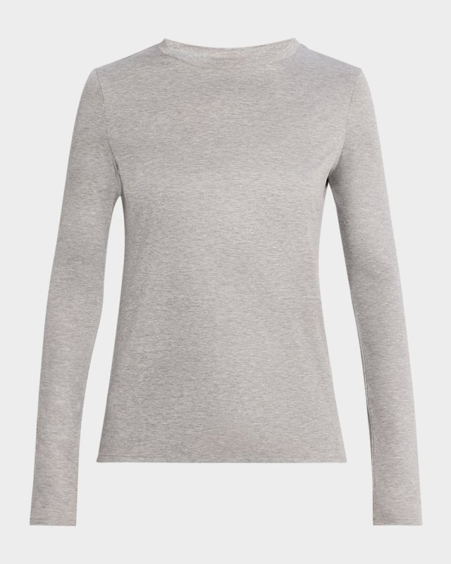 Long-Sleeve Knit T-Shirt