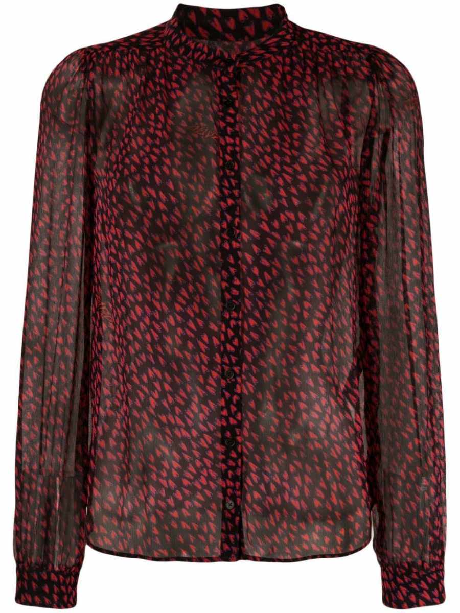 Tino Crush semi-sheer shirt