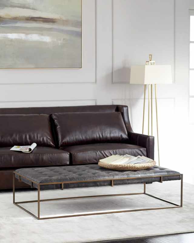 Leroy Leather Coffee Table