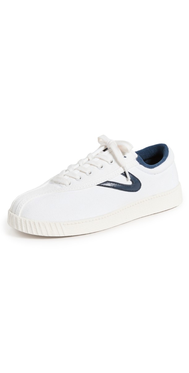 Tretorn Nylite Lace Up Sneakers White/Navy