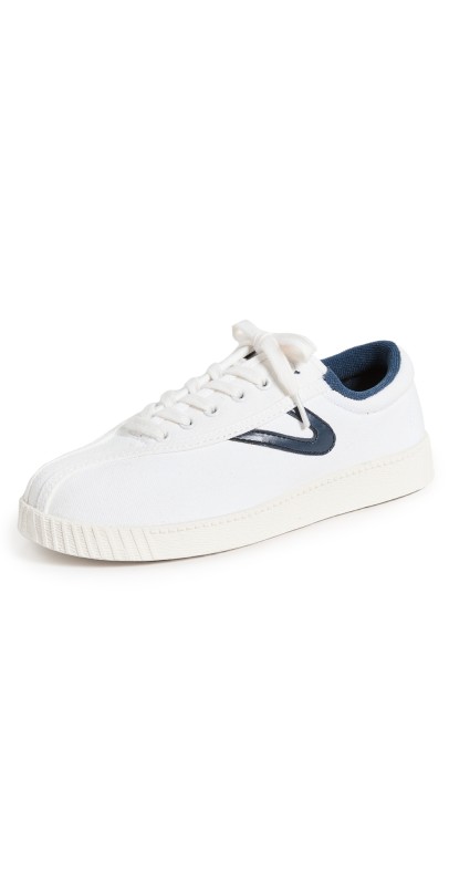 Tretorn Nylite Lace Up Sneakers White/Navy