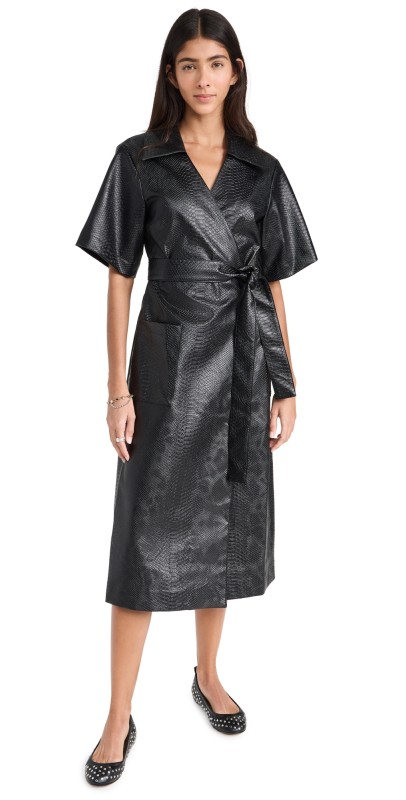 Sea Vilma Wrap Dress Black