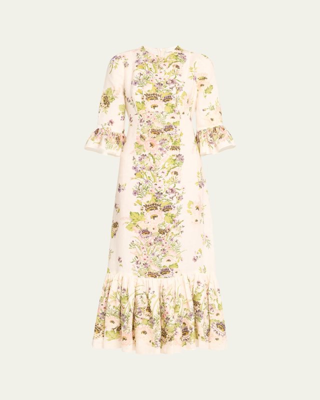 Halliday Frill Sleeve Dress