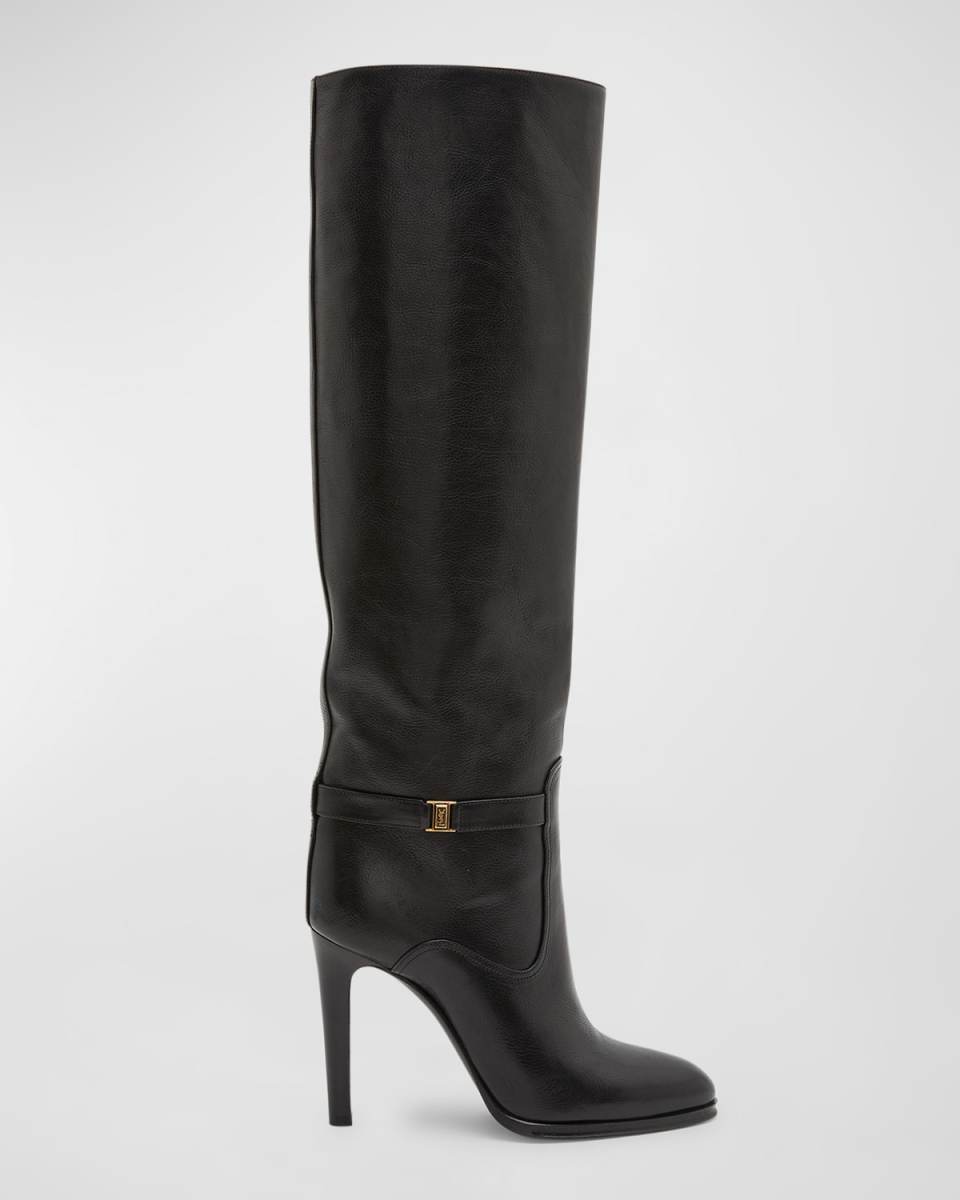 Diane Leather Buckle Knee Boots