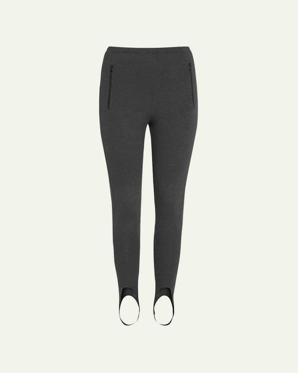 Zip-Pocket Stirrup Leggings