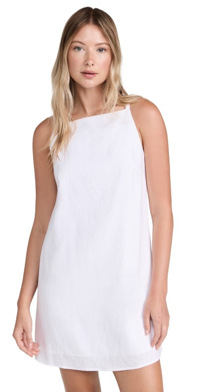 WAYF Trapeze Dress Ivory