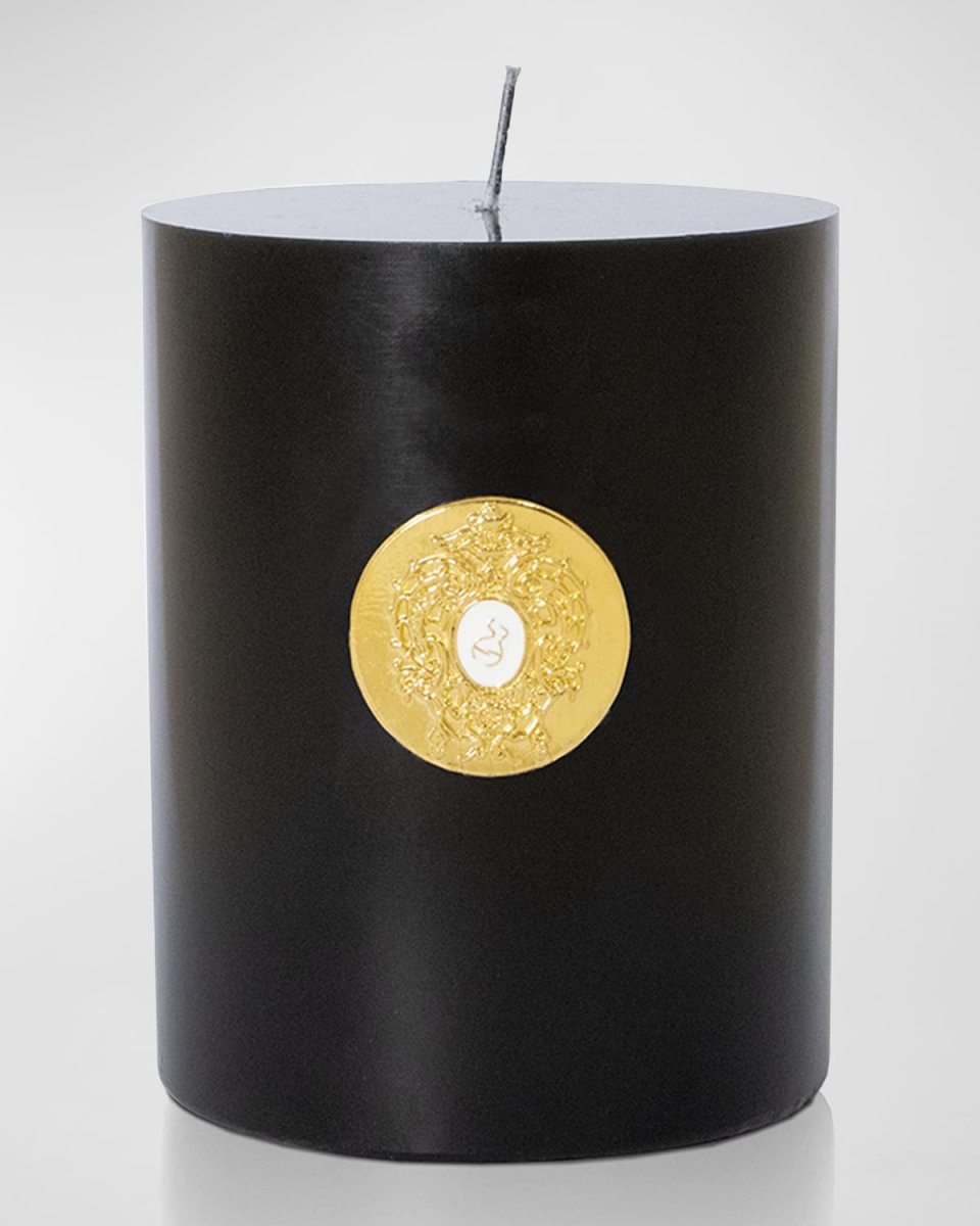 31.74 oz. Halley Black Cylindrical Candle