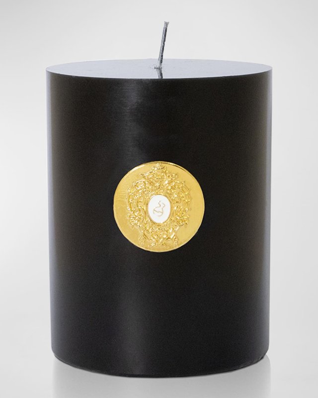 31.74 oz. Halley Black Cylindrical Candle