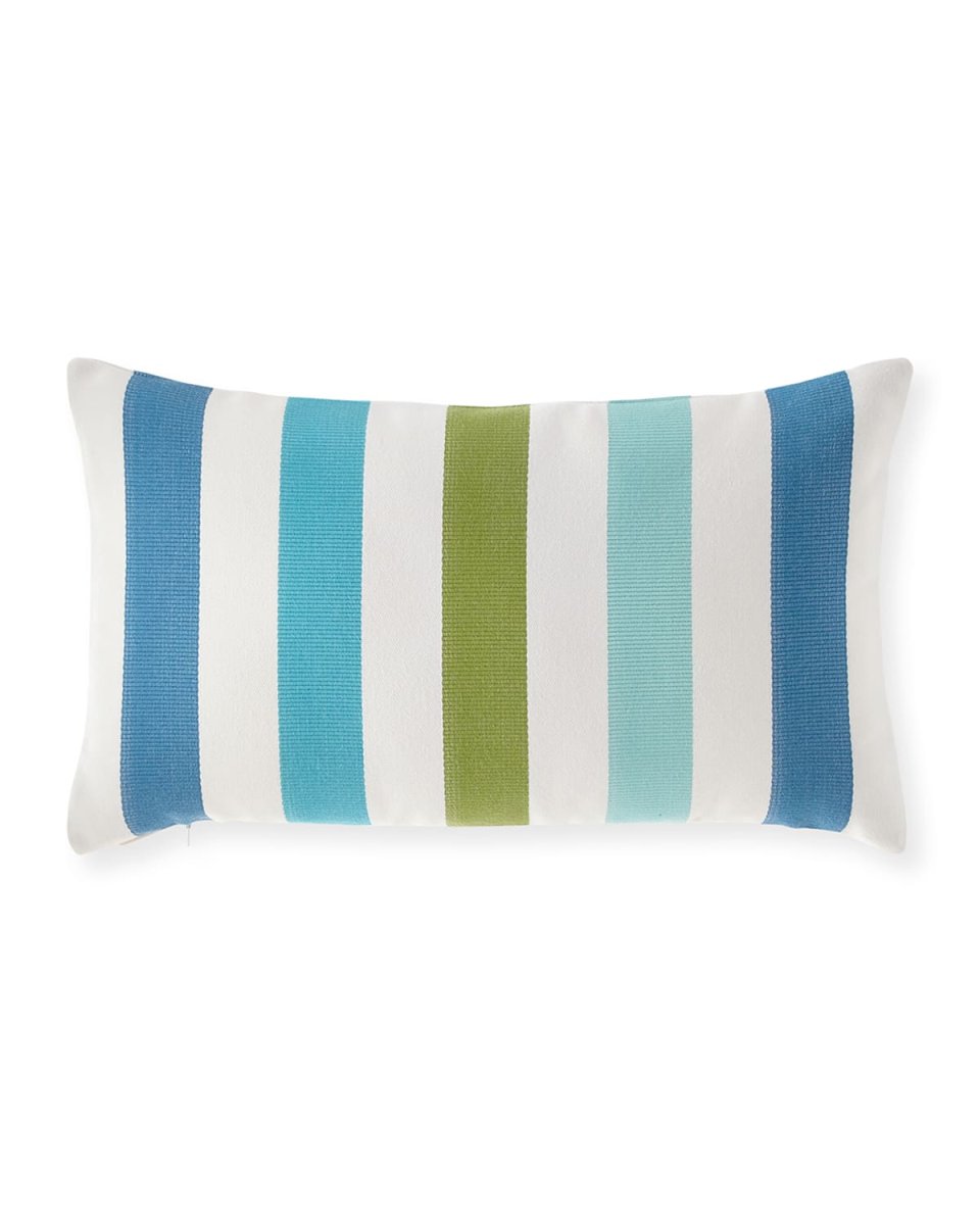 Rhodes Stripe Lumbar Sunbrella Pillow