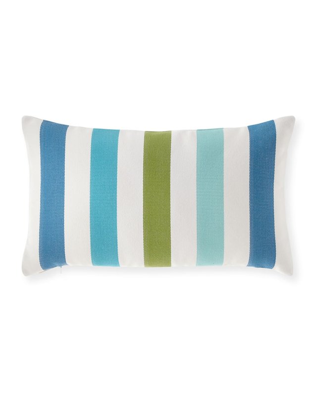 Rhodes Stripe Lumbar Sunbrella Pillow