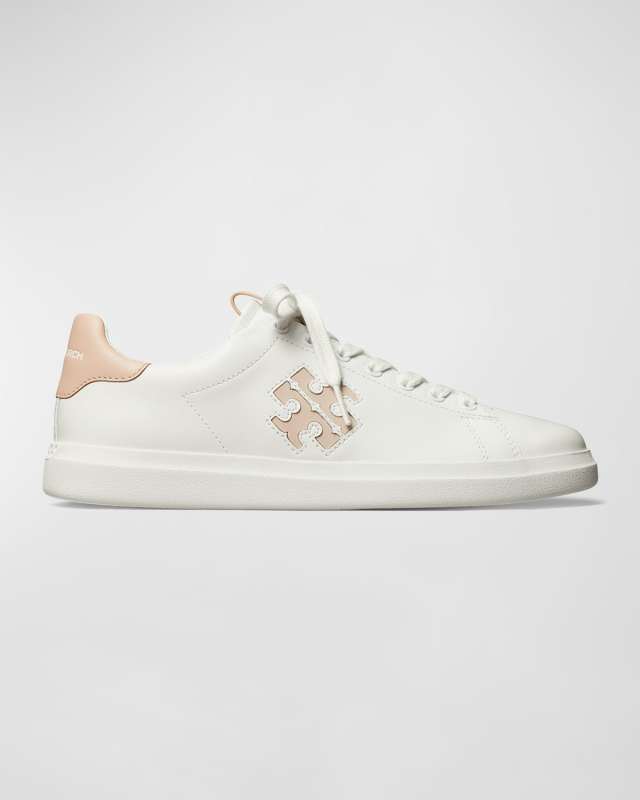 Double T Howell Low-Top Leather Sneakers