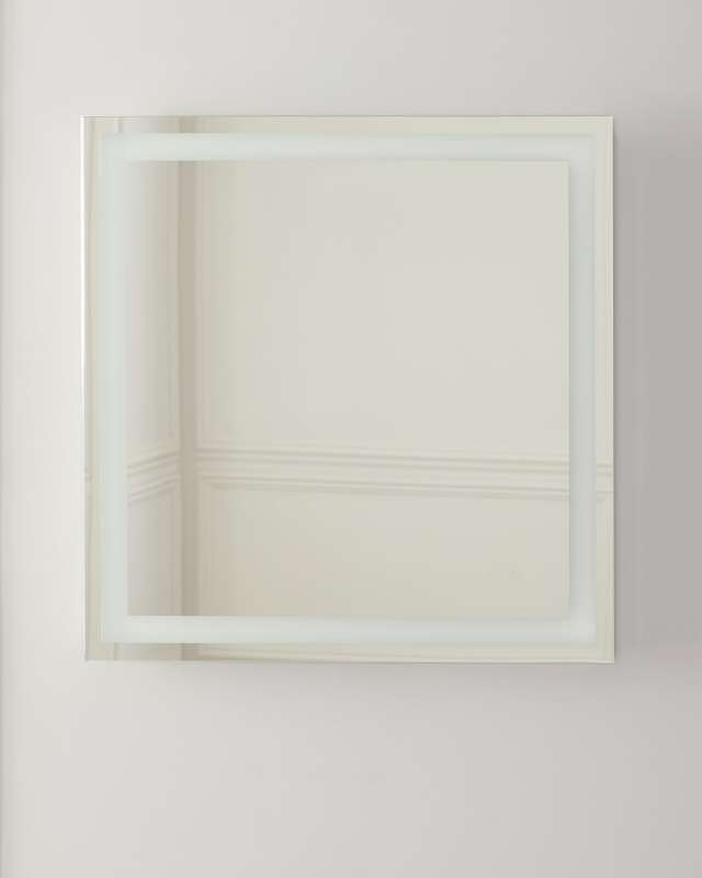 Square LED Mirror with Defogger and Dimmer, 3000K/4000K/5000K, 30"Sq.