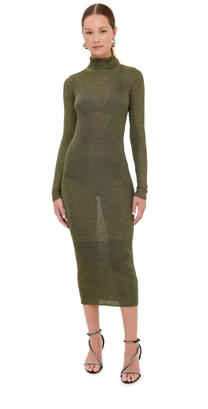 Isabel Marant Josita Dress Dark Khaki
