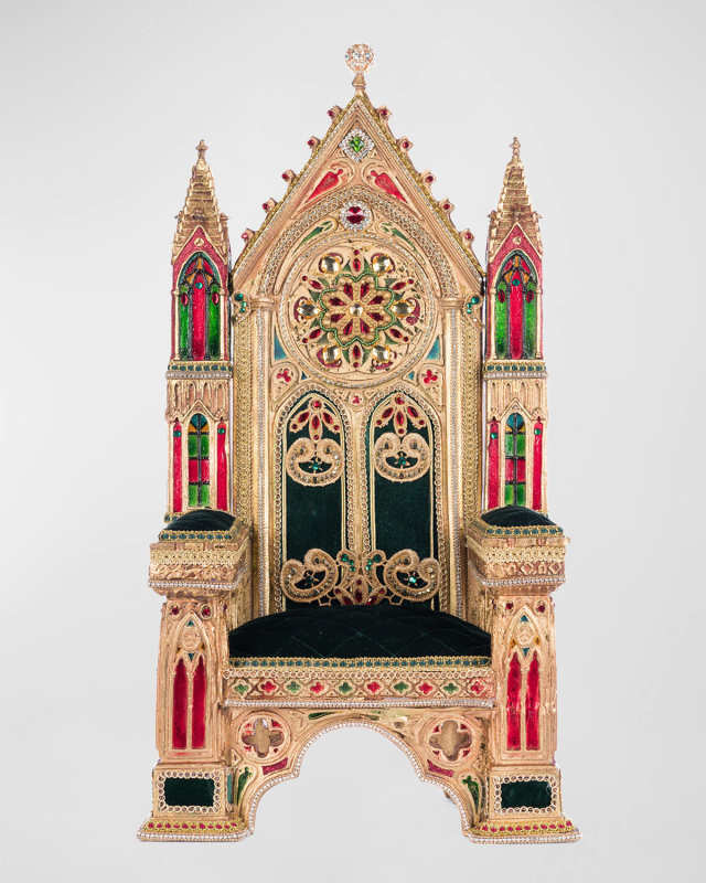 Christmas Castle Santa Chair, 21"