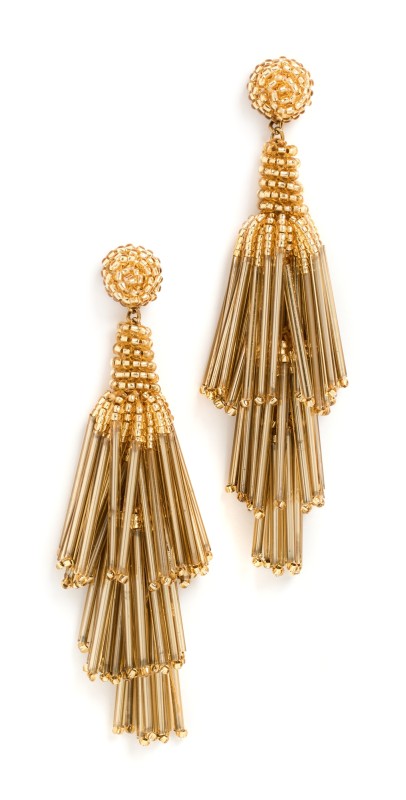 Deepa Gurnani Deepa by Deepa Gurnani Rain Earrings Gold