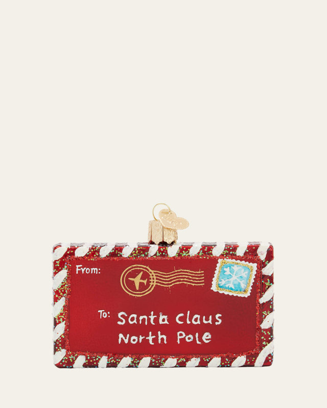 Letter To Santa Christmas Ornament