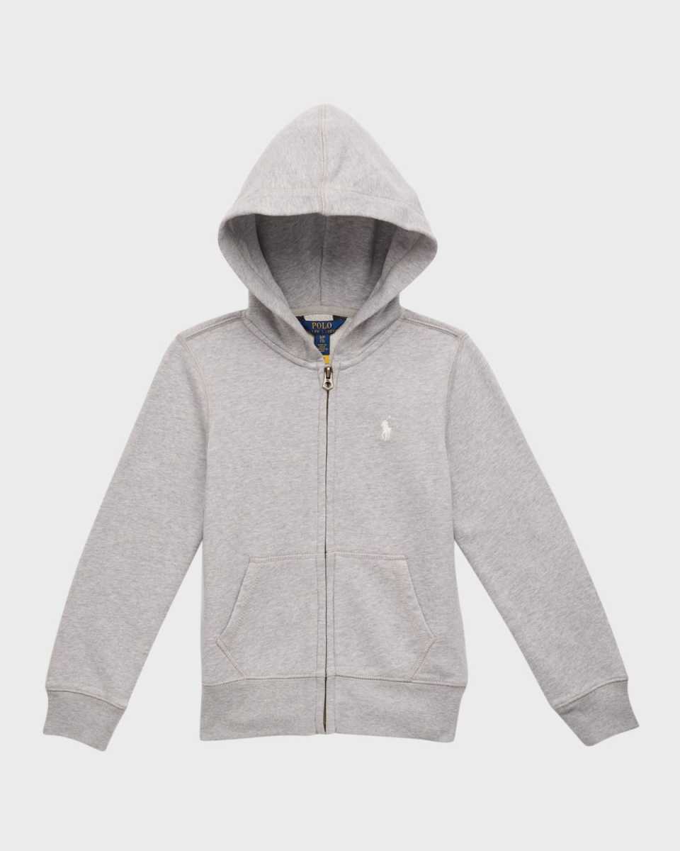 Boy's Cotton-Blend-Fleece Hoodie, Size S-XL