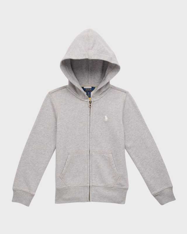 Boy's Cotton-Blend-Fleece Hoodie, Size S-XL
