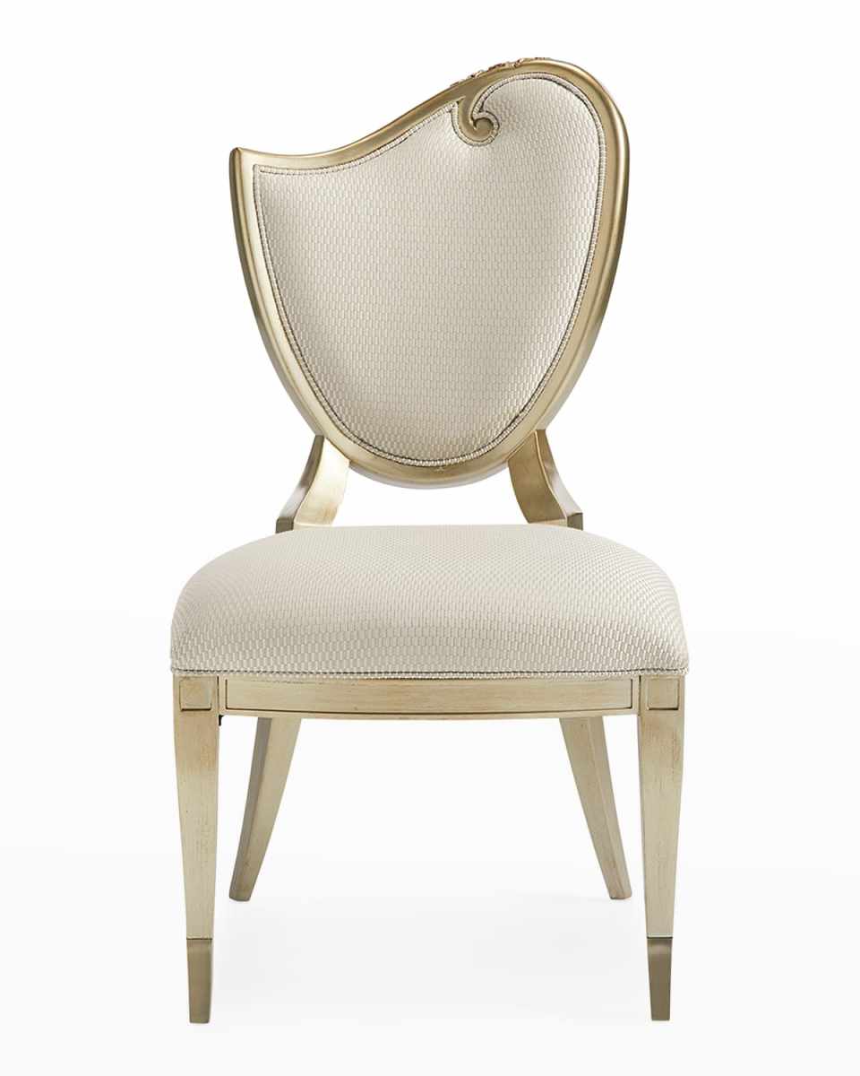 Fontainebleau Left Scroll Dining Side Chairs, Set of 2