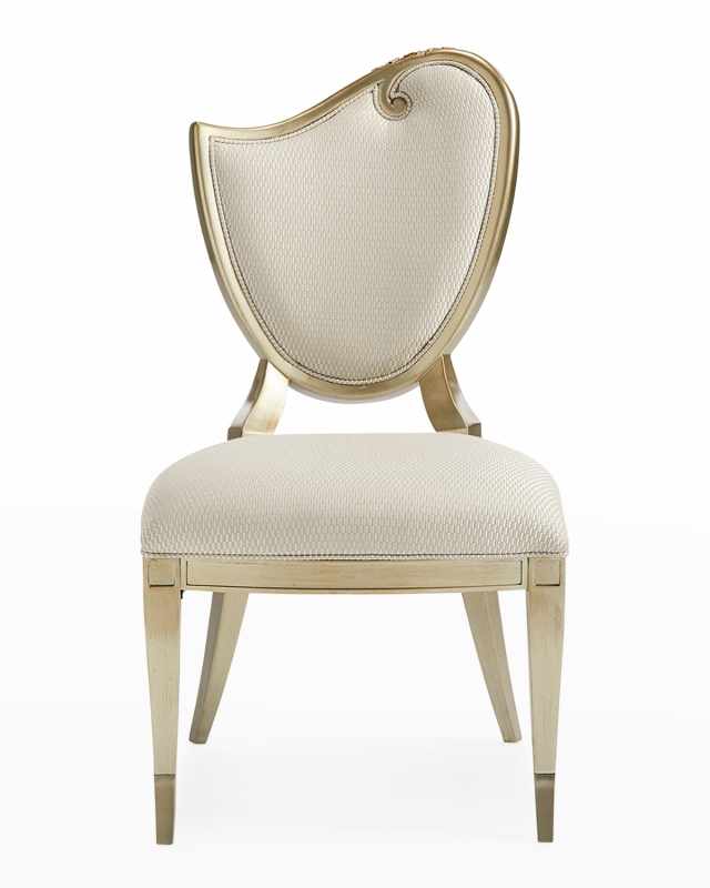 Fontainebleau Left Scroll Dining Side Chairs, Set of 2