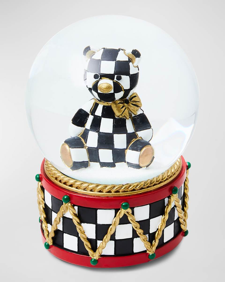 Courtly Bear Snow Globe
