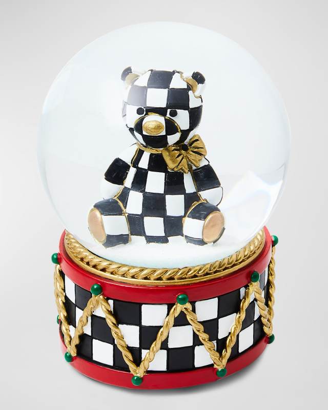 Courtly Bear Snow Globe