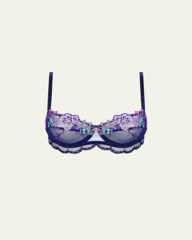 Deesse Desirs Embroidered Tulle Demi Bra