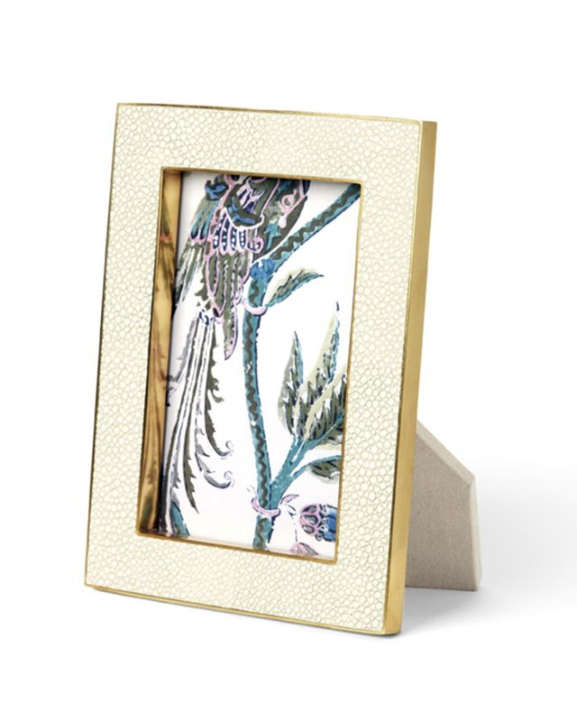 Classic Faux Shagreen 4" x 6" Picture Frame